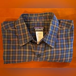 Patagonia Mens Organic Cotton Button Front Long Sleeve Shirt Size M Plaid
